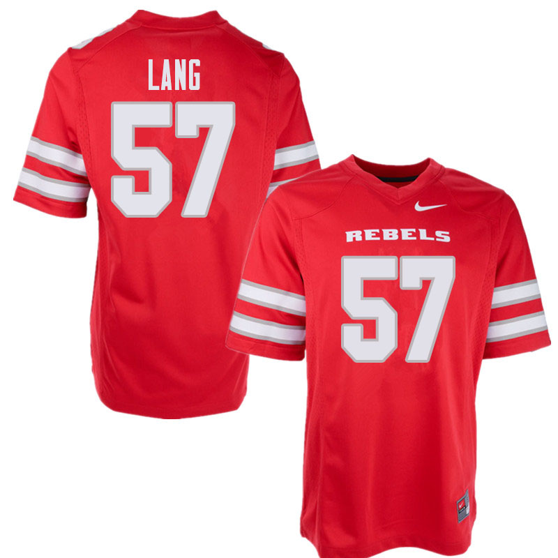 Men's UNLV Rebels #57 Joe Lang College Football Jerseys Sale-Red